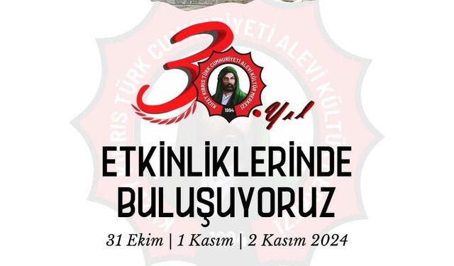 KKTC Alevi Kültür Merkezi 30 yaşında…Merkez'in 30. yaşı etkinliklerle kutlanacak