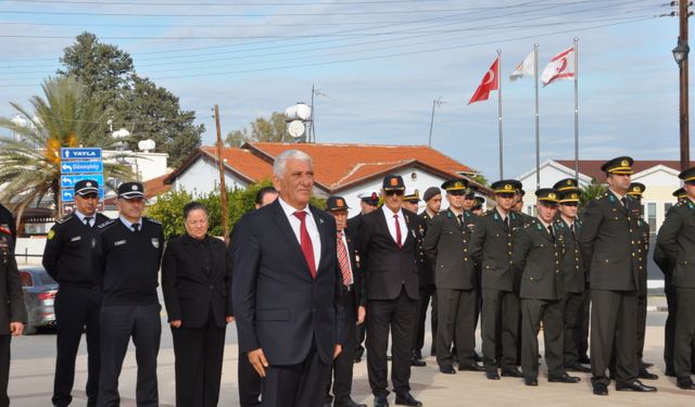 21-25 Aralık Mücadele ve Şehitler Haftası nedeniyle Güzelyurt’ta tören düzenlendi