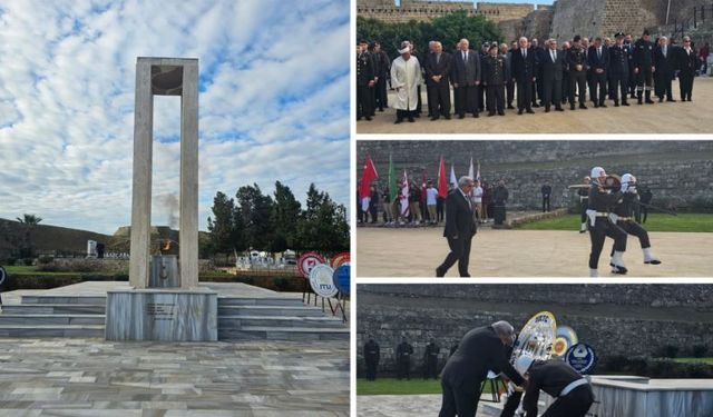 Şehitler Gazimağusa'da da anıldı