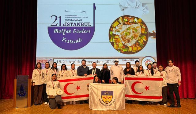 HTL öğrencileri İstanbul’daki gastronomi festivalinde 10 altın, 2 gümüş, 1 bronz madalya kazandı