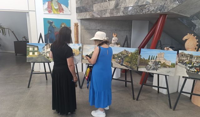 “Kültürel Motor Gezileri” resim sergisi açıldı