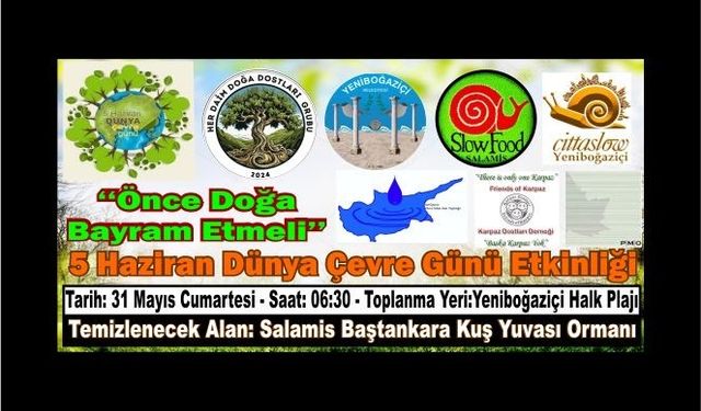 Her Daim Doğa Dostları ile paydaş örgütleri, 5 Haziran Dünya Çevre Gününü kutlayacak