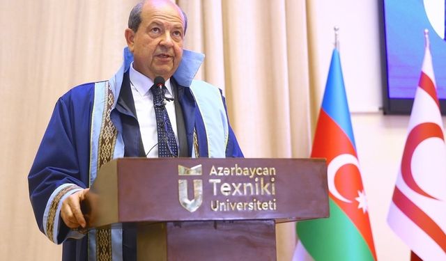 Cumhurbaşkanı Tatar'a Azerbaycan Teknik Üniversitesince fahri doktora unvanı verildi