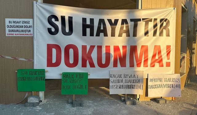 CTP Gençlik Örgütü Girne İlçesi Dikmen’de Su Arıtma Tesisi’nin mühürlenmesini protesto etti