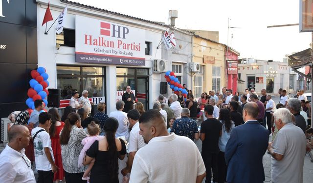 Halkın Partisi Güzelyurt yeni ilçe binası açıldı