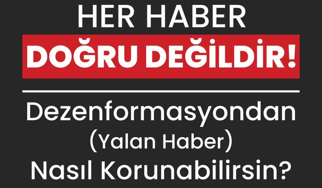 Kıbrıs Türk Gazeteciler Birliği’nden dezenformasyona karşı sosyal medya kampanyası