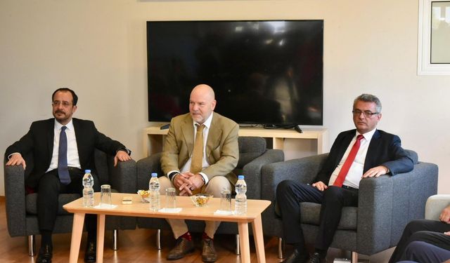 Erhürman ve Hristodulidis, KŞK’yı ziyaret etti