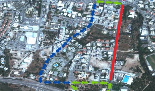 Girne–Lefkoşa yolu, 21.00’den 05.00’e kadar kısmi olarak kapatılacak