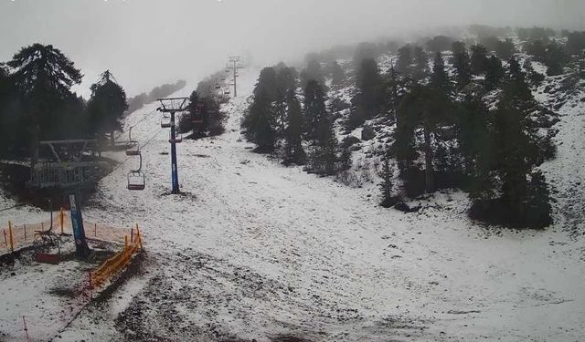 Trodos’ta sıcaklık -6’ya kadar düştü