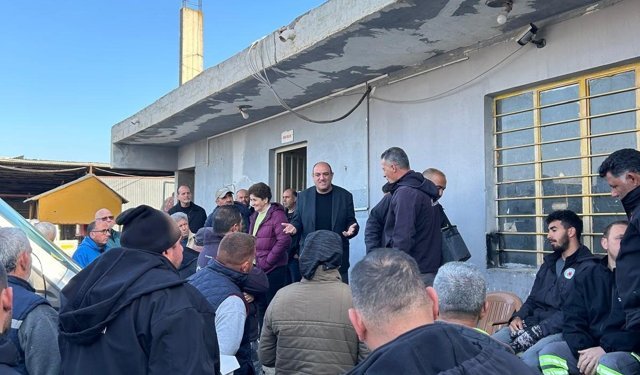 CTP heyeti, Gönyeli–Alayköy Belediyesi Atölyesi çalışanlarını ziyaret etti