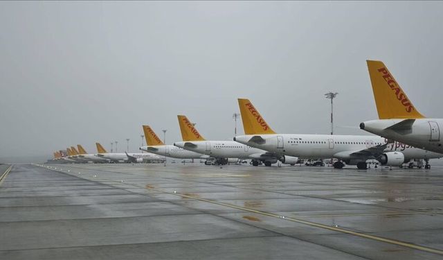 Pegasus olumsuz hava koşulları nedeniyle 76 seferini karşılıklı iptal etti