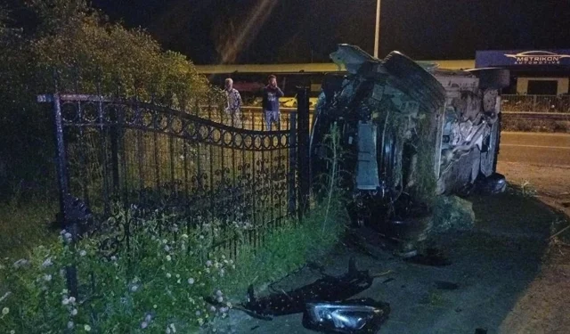 Alkol tesiri altındaki sürücü direksiyon hakimiyetini kaybederek aracını devirdi: Yaralı yok