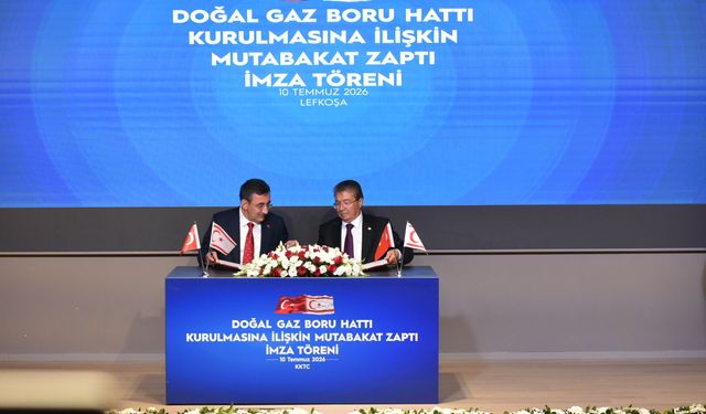 KKTC ile Türkiye arasında doğalgaz mutabakatı