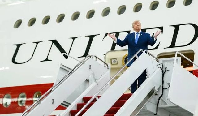 Trump 500 milyon dolarlık uçan "Beyaz Saray" ile geldi