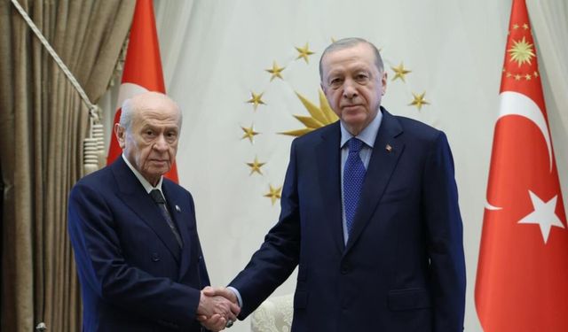Erdoğan, Bahçeli'yi kabul etti