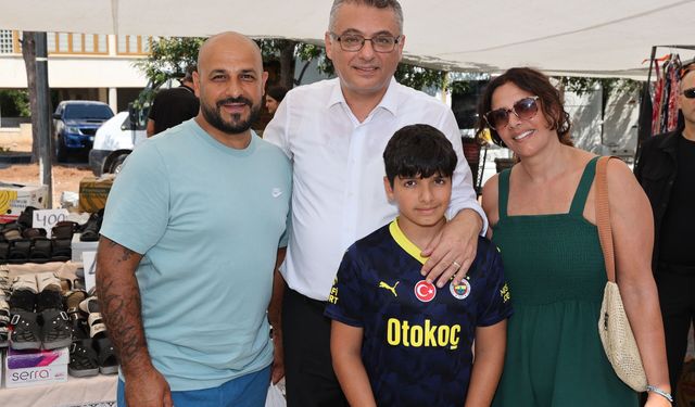 Cumhurbaşkanı Erhürman, Girne Açık Pazarı ziyaret etti