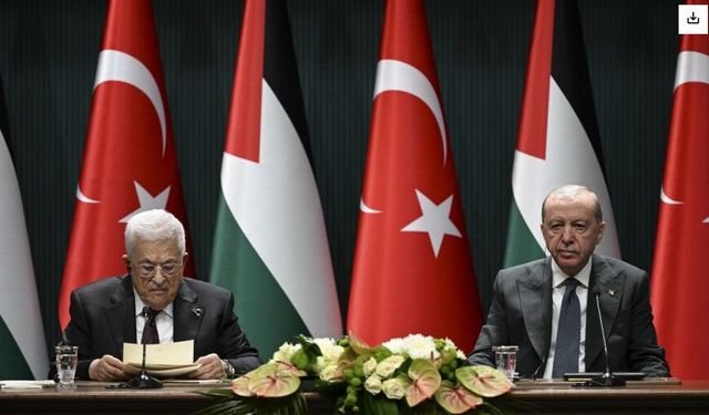 Filistin Devlet Başkanı Abbas, TC Cumhurbaşkanı Erdoğan ile ortak basın toplantısında konuştu