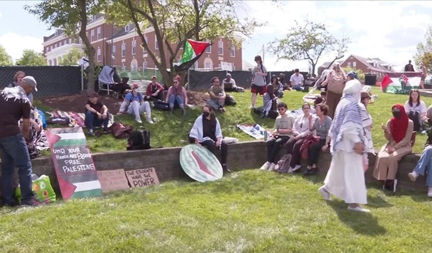 Türkiye'deki üniversitelerden ABD'deki öğrencilerin Gazze eylemlerine destek