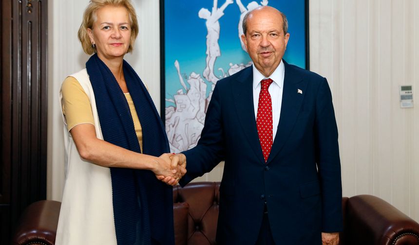 Cumhurbaşkanı Tatar, AB Dış İlişkiler Servisi Genel Direktörü Eichorst’u kabul etti