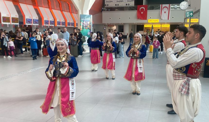 KKTC’nin 41. yıl dönümü nedeniyle Ercan Havalimanı’nda Kıbrıs kültürü etkinlikleri