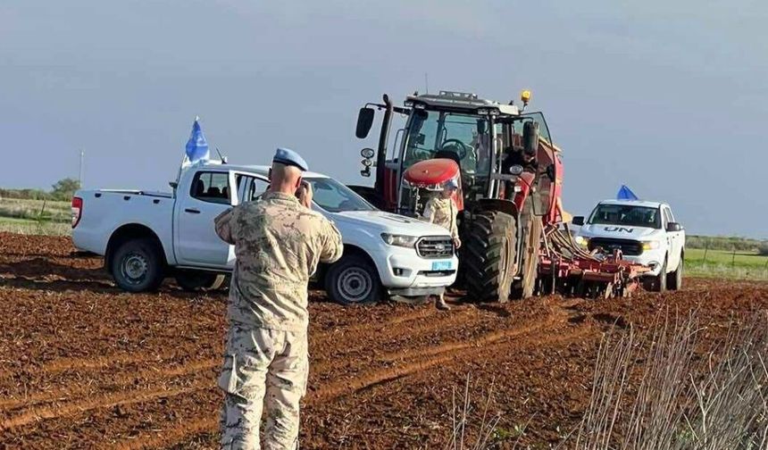 Derinya’daki ara bölgede Rum çiftçiler ile UNFICYP mensupları arasında gerginlik yaşandı