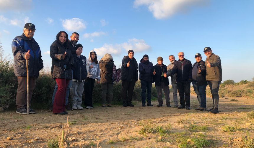 Doğaseverler tarafından Salamis Ormanında “Büyük Bahçe Kuş Gözlemi” etkinliği gerçekleştirildi