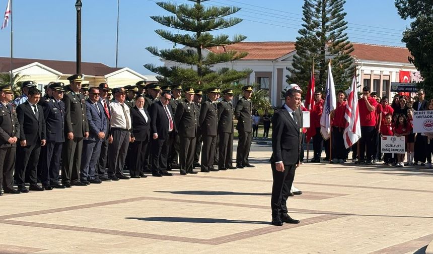 19 Mayıs Atatürk’ü Anma Gençlik ve Spor Bayramı Güzelyurt’ta düzenlenen törenle kutlandı