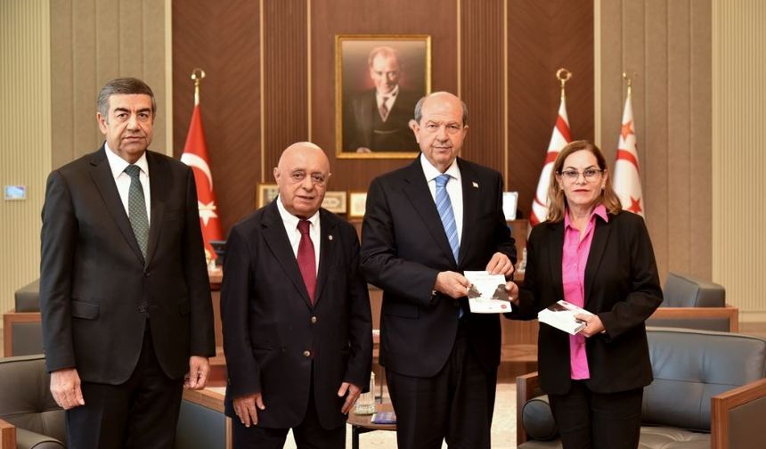 Cumhurbaşkanı Tatar, Türk Edebiyatı Vakfı Başkanı Serhat Kabaklı’yı kabul etti