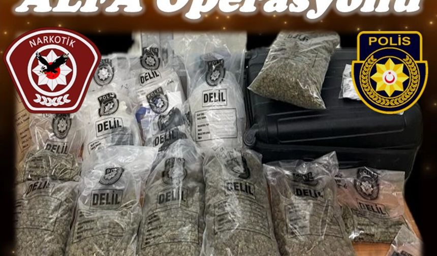 Alsancak’ta “Alfa Operasyonu”: Beş kilo 200 gr hintkeneviri ile 35 gr kokain ele geçirildi, bir tutuklu