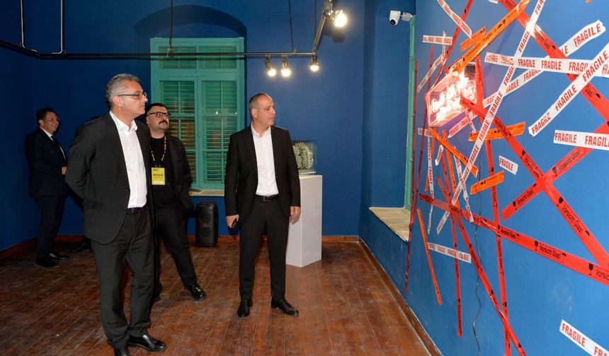 Cumhurbaşkanı Tufan Erhürman, Bienal Lefkoşa’nın açılış resepsiyonuna katıldı