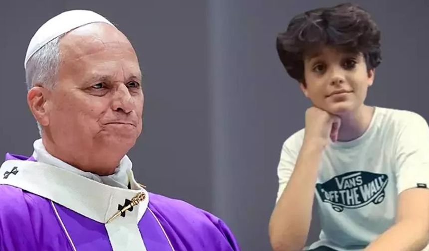 Papa 14. Leo, Ahmet Minguzzi'nin babası Andrea Minguzzi ile görüştü