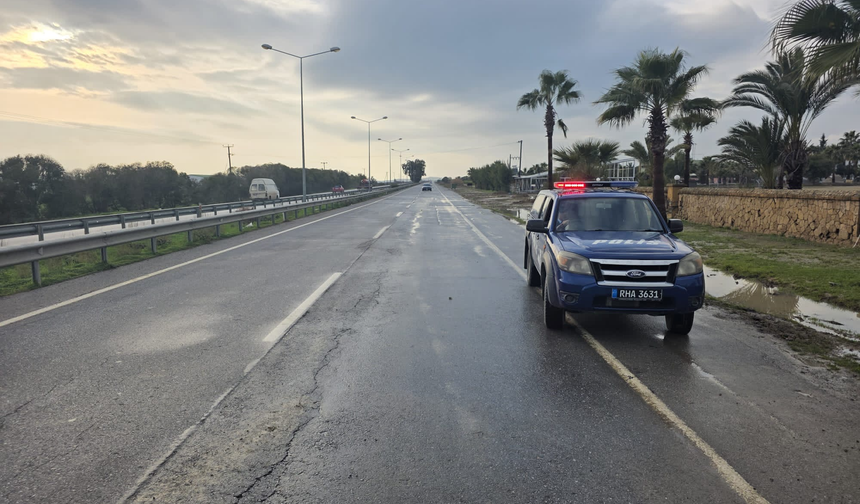 Lefkoşa-Güzelyurt ana yolu çift yönlü olarak trafik akışına açıldı
