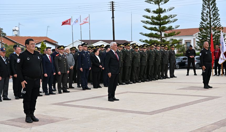 18 Mart Şehitleri Anma Günü dolayısıyla Güzelyurt’ta tören düzenlendi
