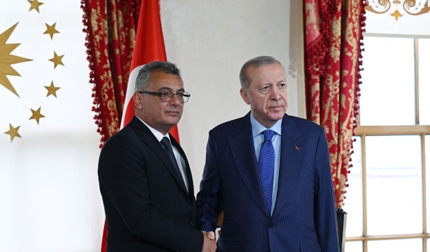 Cumhurbaşkanı Erhürman, Erdoğan ile görüştü