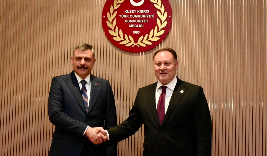 Meclis Başkanı Öztürkler, Türkiye İçişleri Bakanı Çiftçi’yi kabul etti
