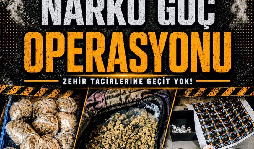 Polisten “Narko Güç Operasyonu”…Üç kilodan fazla uyuşturucu ve çok miktarda hap ele geçirildi
