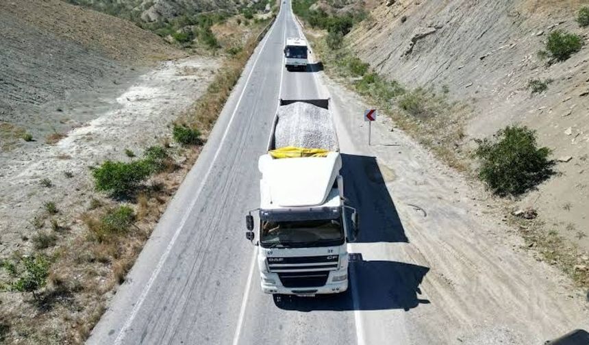 Dağ yolunda çalışmalar sürüyor: Sürücülere dikkat uyarısı