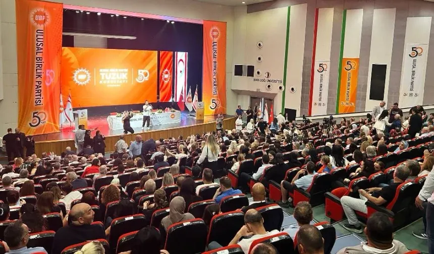 UBP'nin tüzük değişikliği oy birliğiyle kabul edildi