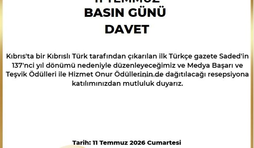 KTGB'den Basın Günü resepsiyonu