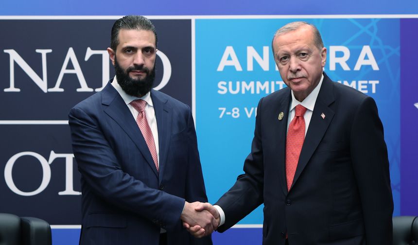 Erdoğan, Şara ile bir araya geldi