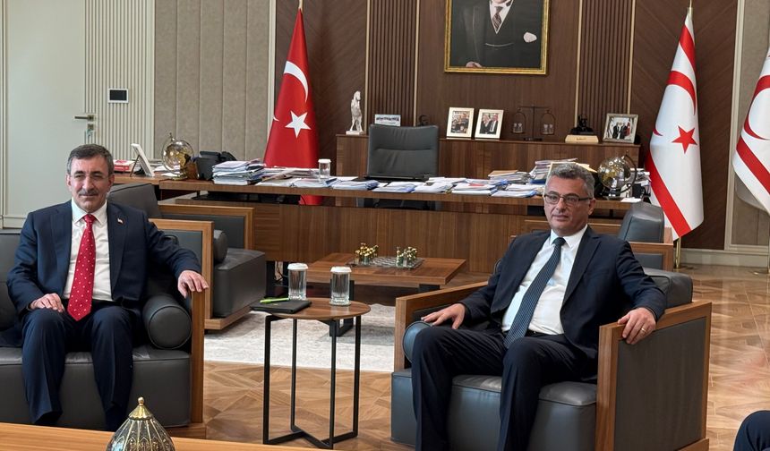 Cumhurbaşkanı Erhürman, Cevdet Yılmaz’ı kabul etti