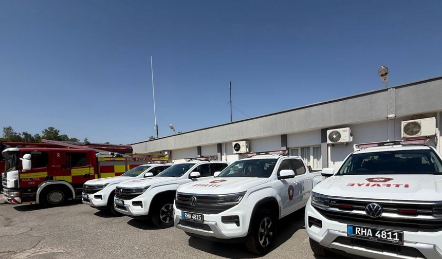 İtfaiye birimlerine yedi araç takviyesi yapıldı