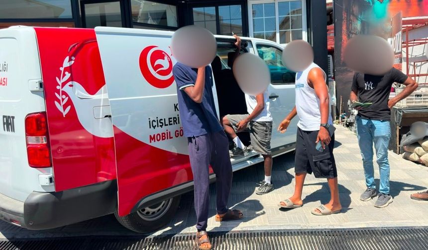 İkamet izninsiz yedi kişi tespit edildi