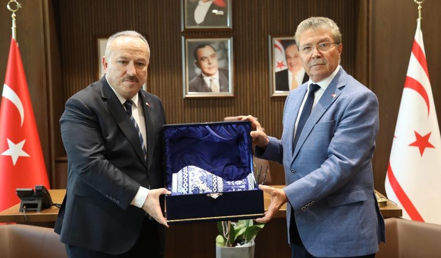 Başbakan Üstel TC Emniyet Genel Müdürü Ali Fidan’ı kabul etti