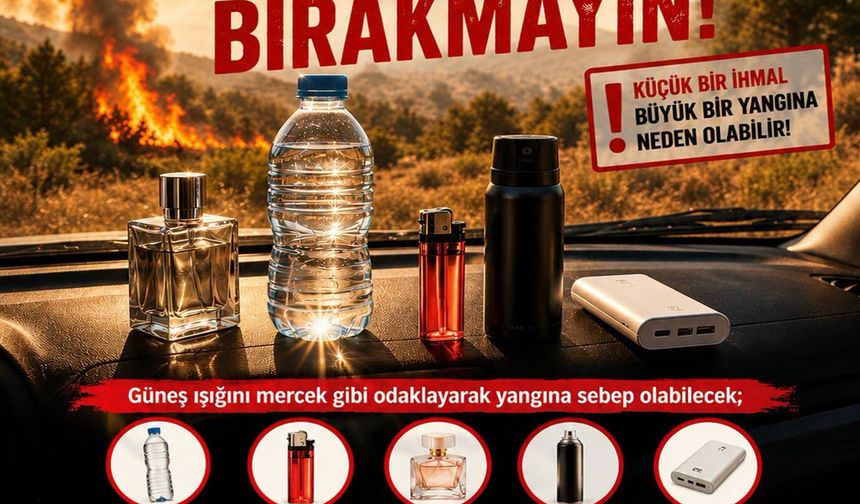 Polisten kritik yangın uyarısı