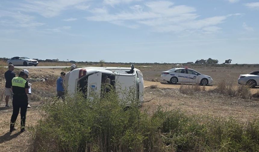 Gazimağusa'da trafik kazası
