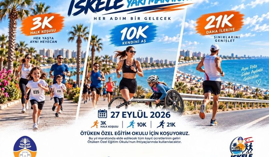 İlk kez düzenlenecek "İskele Uluslararası Yarı Maratonu" pazar günü koşulacak