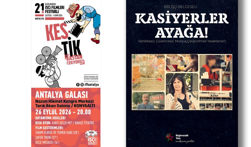 “Kasiyerler Ayağa” belgeseli, Antalya İşçi Filmleri Festivali’nde gösterilecek