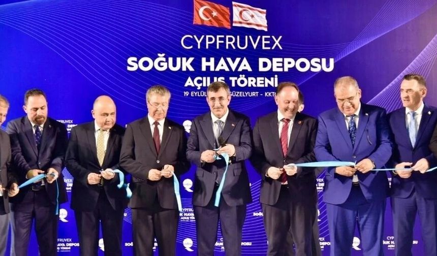 Cypfruvex Güzelyurt Soğuk Hava Deposu Entegre Tesisleri hizmete açıldı