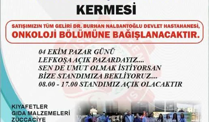 Kamu-İş kadınlarından onkoloji bölümüne umut kermesi